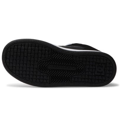 DC Youth Manteca 4 Hi Shoes Black/Black/White Youth and Toddler Skate Shoes DC 