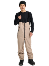 BURTON Futuretrust 2L Bib Snow Pants Summit Taupe 2026 Men's Snow Bib Pants Burton 