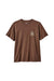BRIXTON Gorge Standard T-Shirt Sepia Worn Wash Men's Short Sleeve T-Shirts Brixton 