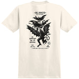 ANTI HERO Carnales Blanco T-Shirt Cream/Black Print Men's Short Sleeve T-Shirts Antihero 