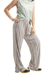 BRIXTON Women's The Alley Lounge Pant Worn In Robust Red Stripe Women's Pants Brixton 