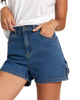 RVCA Women's Recession Denim Shorts Blue Rinse Women's Shorts RVCA 