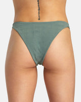 RVCA Women's Greetings Medium French Bikini Bottom Jade Women's Bikini Bottoms RVCA 