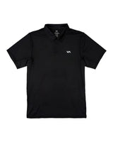 RVCA Sport Vent Polo Black Men's Short Sleeve Button Up Shirts RVCA 