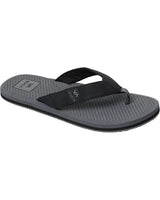 RVCA Sandbar Flip Flop Sandals Charcoal Men's Sandals RVCA 