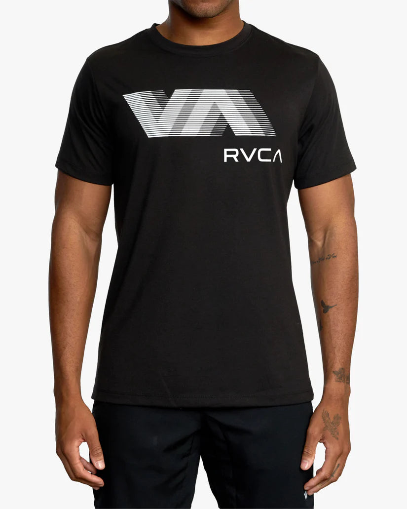 RVCA VA Blur T-Shirt Black Men's Short Sleeve T-Shirts RVCA 