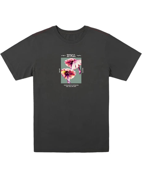 RVCA False Parisol Short Sleeve T-Shirt Pirate Black Men's Short Sleeve T-Shirts RVCA 