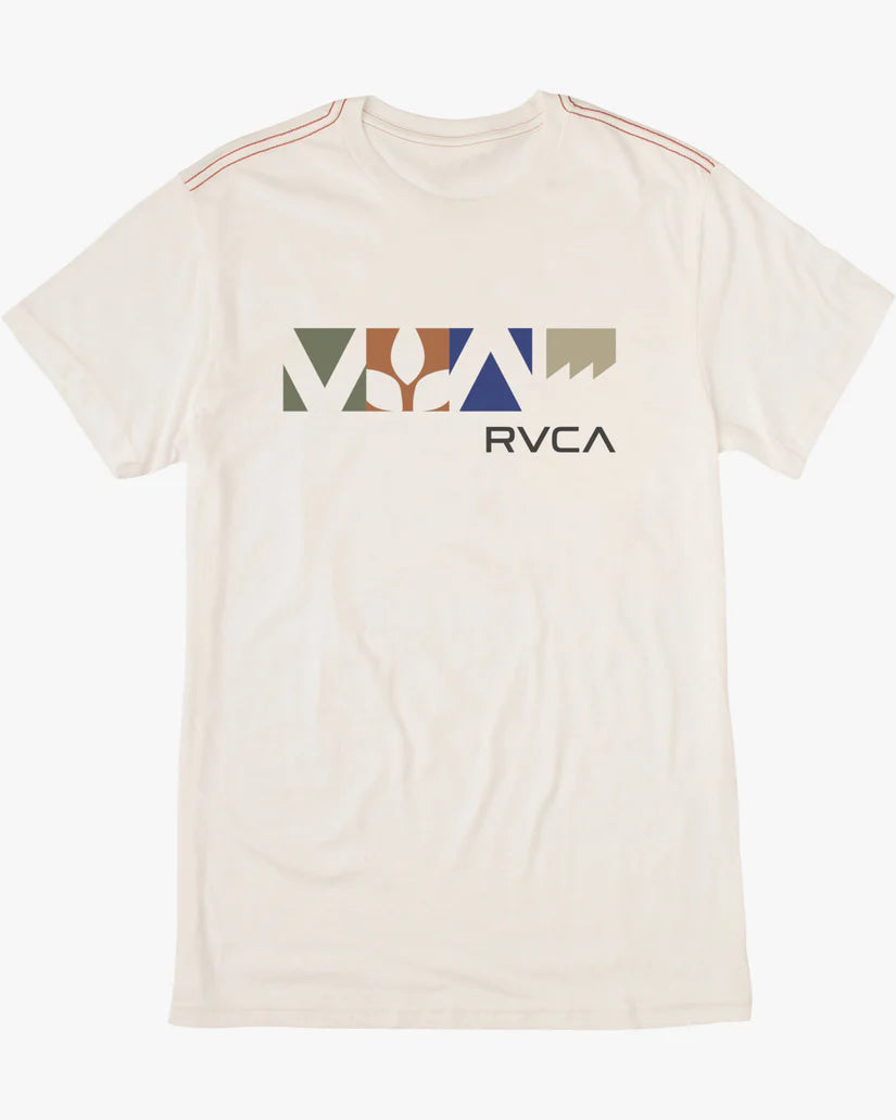 RVCA Primary T-Shirt Antique White Men's Short Sleeve T-Shirts RVCA 