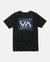 RVCA Super Rad T-Shirt Black Shock Wash Men's Short Sleeve T-Shirts RVCA 