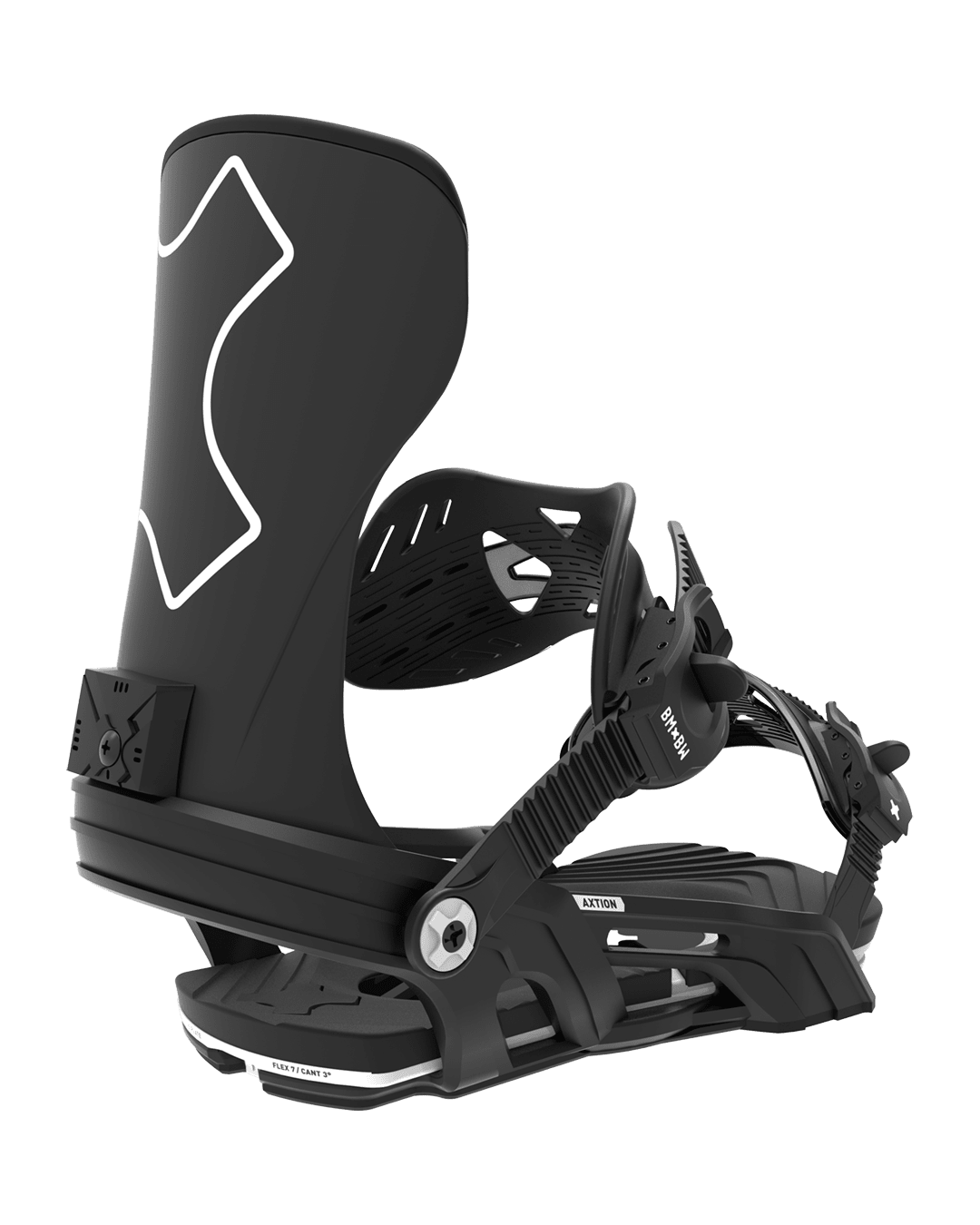 BENT METAL Axtion Snowboard Bindings Black 2027 Men's Snowboard Bindings Bent Metal 
