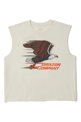 BRIXTON Free Muscle Tank Off White Men's Tank Tops Brixton 