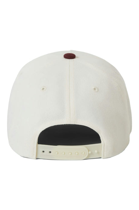BRIXTON Crest Netplus Snapback Hat Port/Off White Men's Hats Brixton 