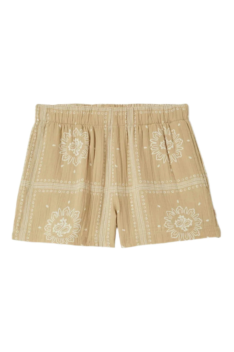 BRIXTON Women's Wandering Shorts Pale Khaki Bandana Women's Shorts Brixton 