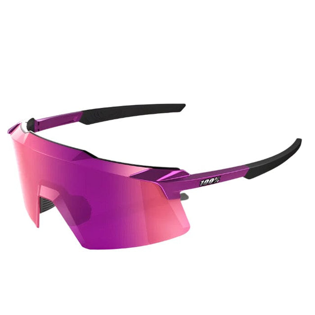 100% Aerocraft Gloss Purple Chrome - Purple Multilayer Mirror Sunglasses Sunglasses 100% 