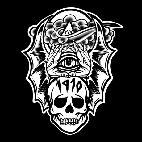 1910 Bat Wings T-Shirt Black Men's Short Sleeve T-Shirts 1910 