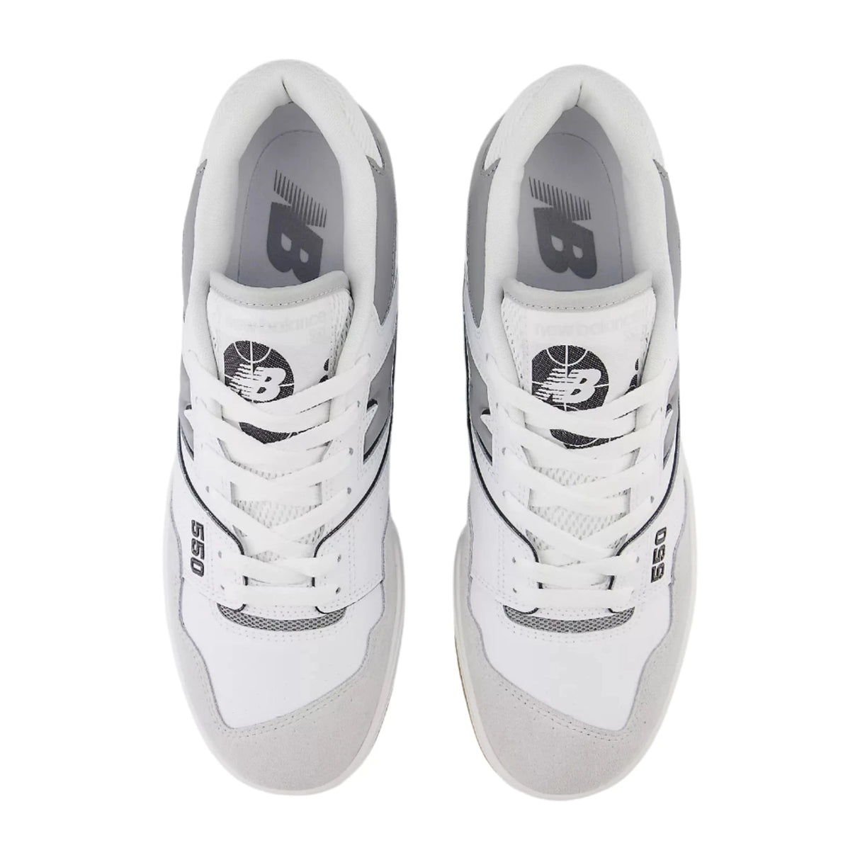 NEW BALANCE 550 Shoes White/Slate Grey/Brighton Grey Men's Skate Shoes New Balance 