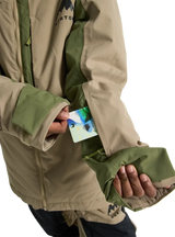 BURTON Kid's Hillslope Snow Jacket Summit Taupe/Forest Moss 2026 Youth Snow Jackets Burton 