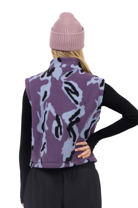 EIVY Women's Boxy Sherpa Vest Purple Stray Women's Vests Eivy 