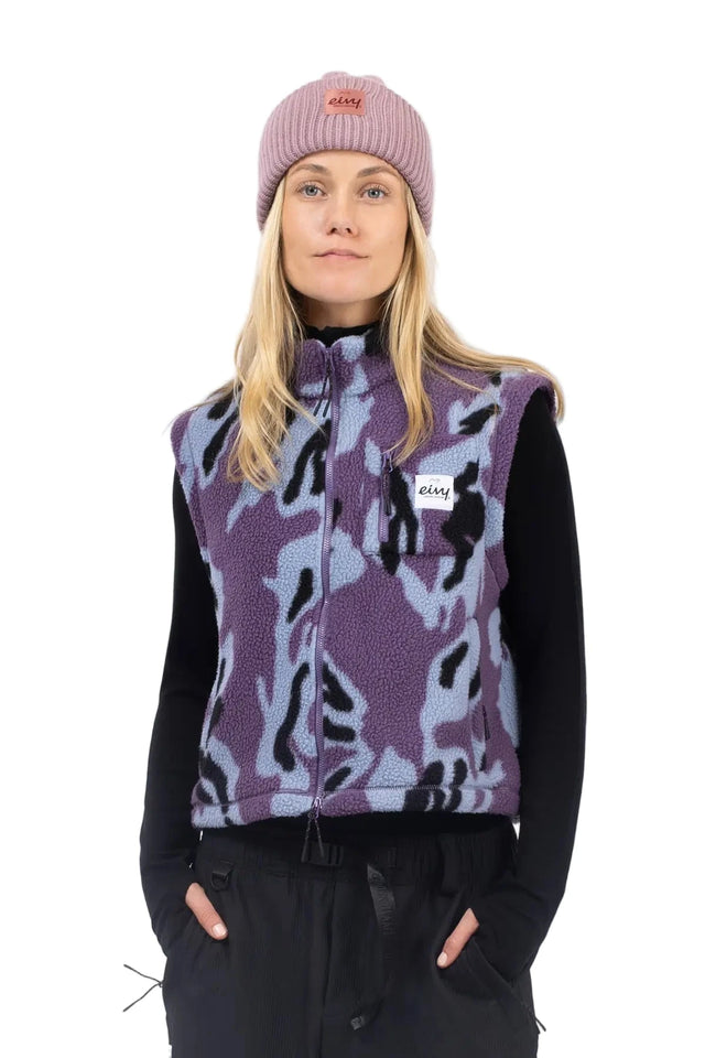 EIVY Women's Boxy Sherpa Vest Purple Stray Women's Vests Eivy 
