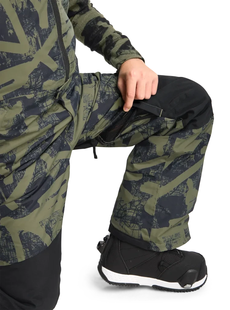 BURTON Kid's Skylar 2L Bib Snow Pants Forest City Streets 2026 Youth Snow Pants Burton 