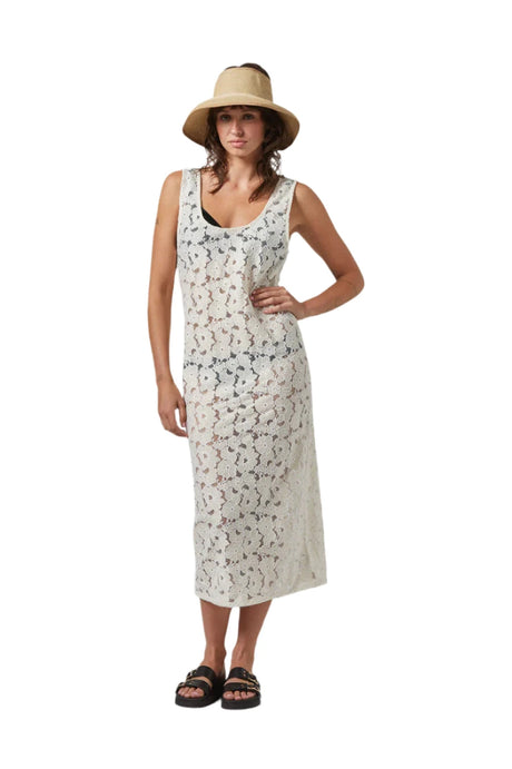 BRIXTON Women's Lace Cover Up Dress Whitecap Women's Dresses Brixton 