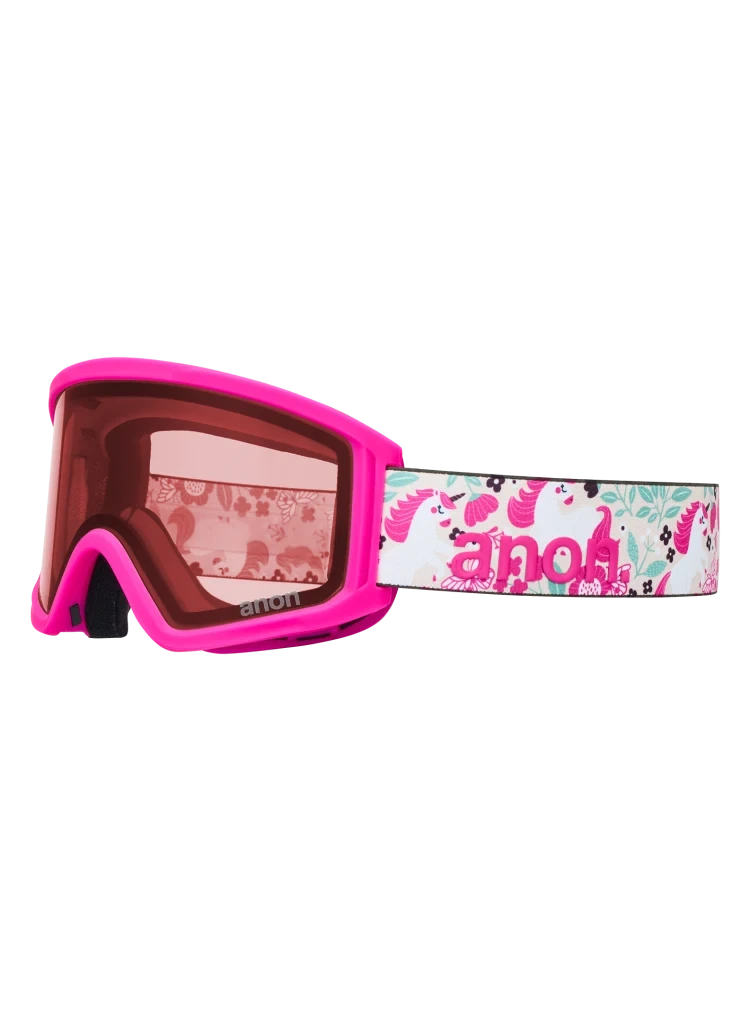 ANON Tracker 2.0 Unicorns - Pink Amber + Face MFI Face Mask Youth Snow Goggle Snow Goggles Anon 