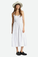 BRIXTON Women's Sidney Dress White Solid Women's Dresses Brixton 