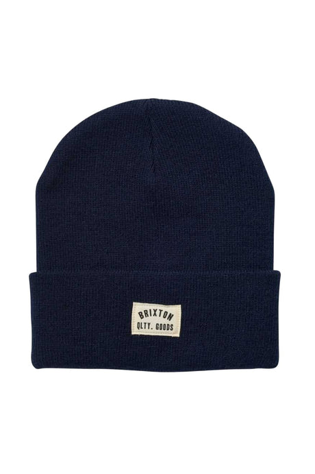BRIXTON Woodburn Watch Cap Beanie Navy Men's Beanies Brixton 