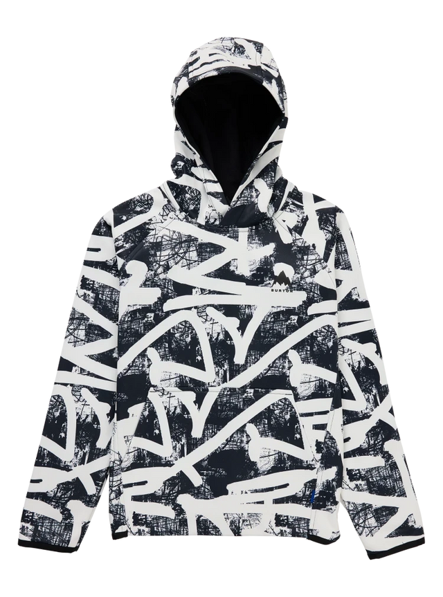 BURTON Kid's Crown Weatherproof Fleece Pullover City Streets Boy's Pullover Hoodies Burton 