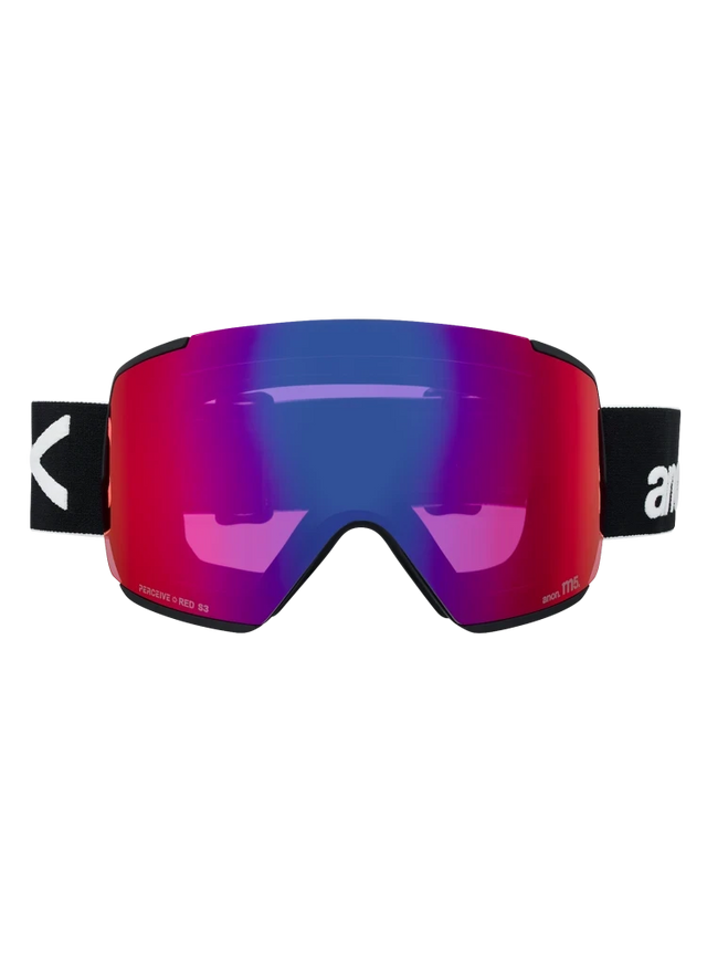 ANON M5 Black - Perceive Sunny Red + Perceive Cloudy Burst + MFI Face Mask Snow Goggle Snow Goggles Anon 