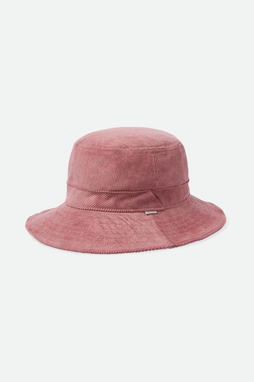 BRIXTON Women's Petra Packable Bucket Hat Coral Pink Women's Hats Brixton 