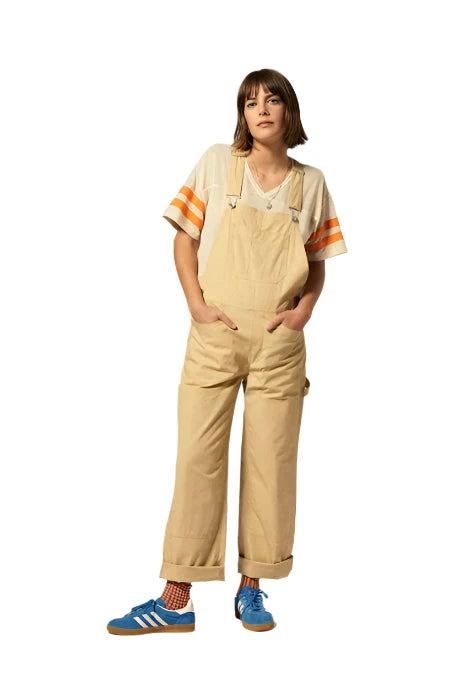 BRIXTON Women's Utility Overall Pale Khaki Women's Pants Brixton 