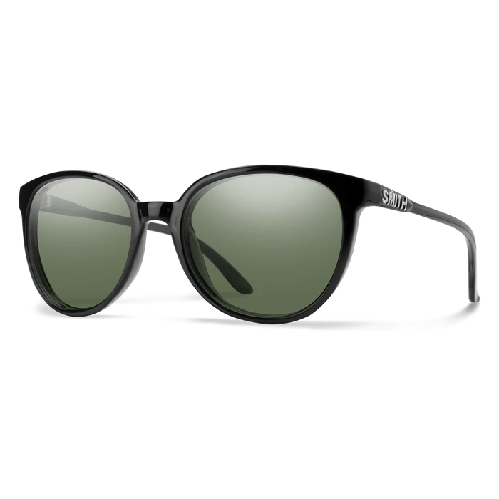 SMITH Cheetah Black - ChromaPop Grey Green Polarized Sunglasses Sunglasses Smith 
