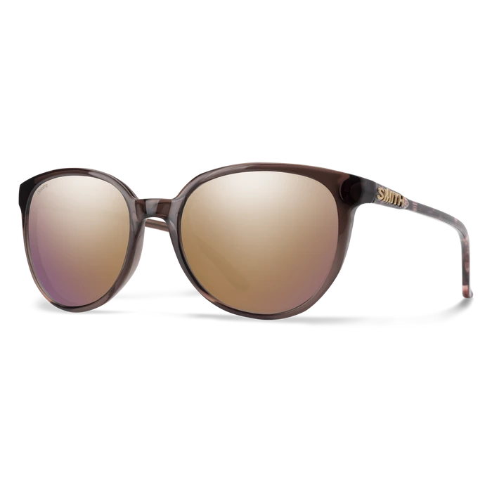SMITH Cheetah Rose Tortoise - ChromaPop Rose Gold Mirror Polarized Sunglasses Sunglasses Smith 