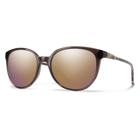 SMITH Cheetah Rose Tortoise - ChromaPop Rose Gold Mirror Polarized Sunglasses Sunglasses Smith 
