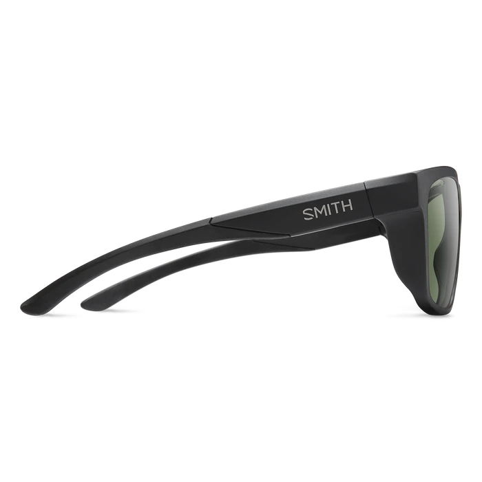 SMITH Barra Matte Black - ChromaPop Grey Green Polarized Sunglasses Sunglasses Smith 