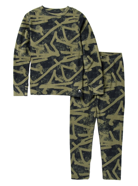 BURTON Kids Fleece Base Layer Set Forest City Streets Youth Base Layers Burton 