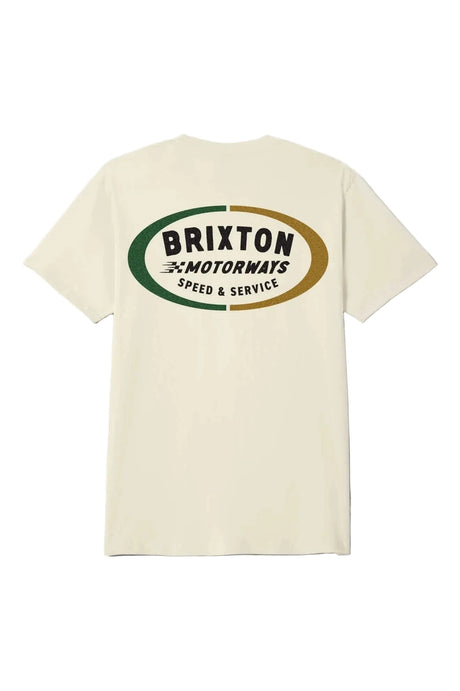 BRIXTON Rhett Standard T-Shirt Cream Men's Short Sleeve T-Shirts Brixton 