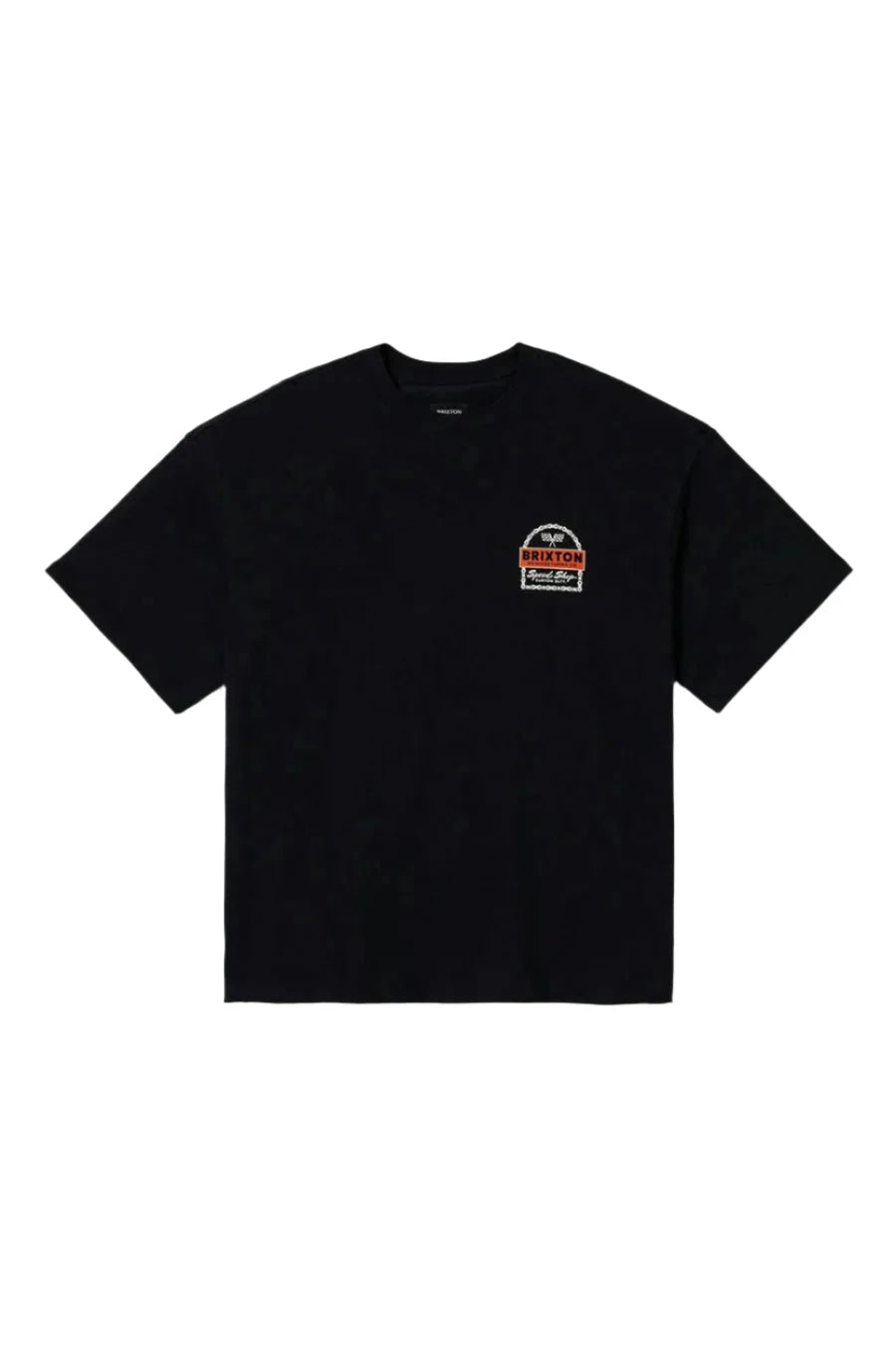 BRIXTON Drayton Heavy Weight Relaxed T-Shirt Black Classic Wash Men's Short Sleeve T-Shirts Brixton 