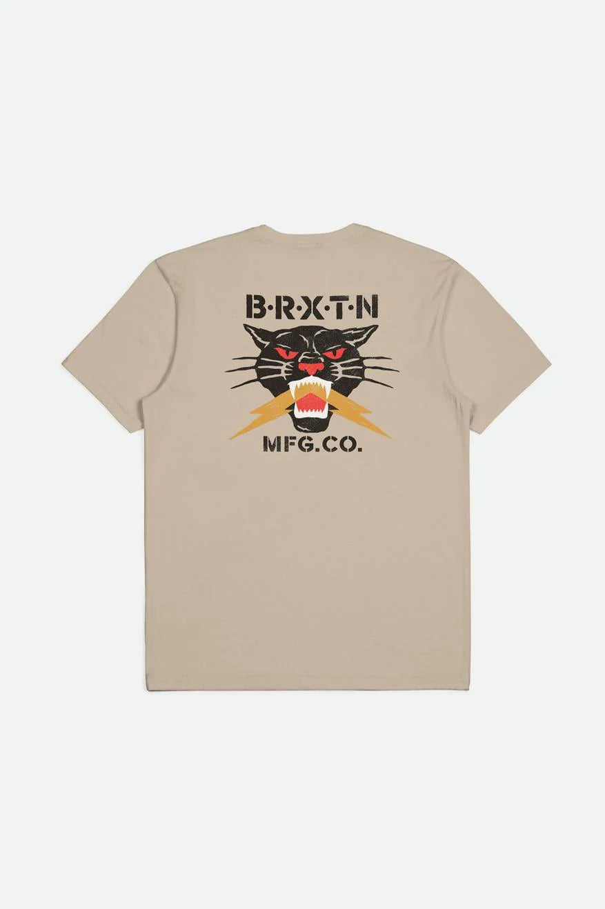 BRIXTON Sparks T-Shirt Smoke Grey Men's Short Sleeve T-Shirts Brixton 