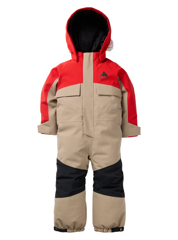BURTON Toddler 2L One Piece Snow Suit Flame Scarlet/Summit Taupe 2026 Toddler Outerwear Burton 