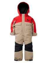 BURTON Toddler 2L One Piece Snow Suit Flame Scarlet/Summit Taupe 2026 Toddler Outerwear Burton 