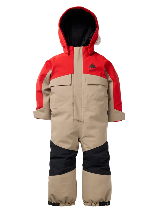 BURTON Toddler 2L One Piece Snow Suit Flame Scarlet/Summit Taupe 2026 Toddler Outerwear Burton 