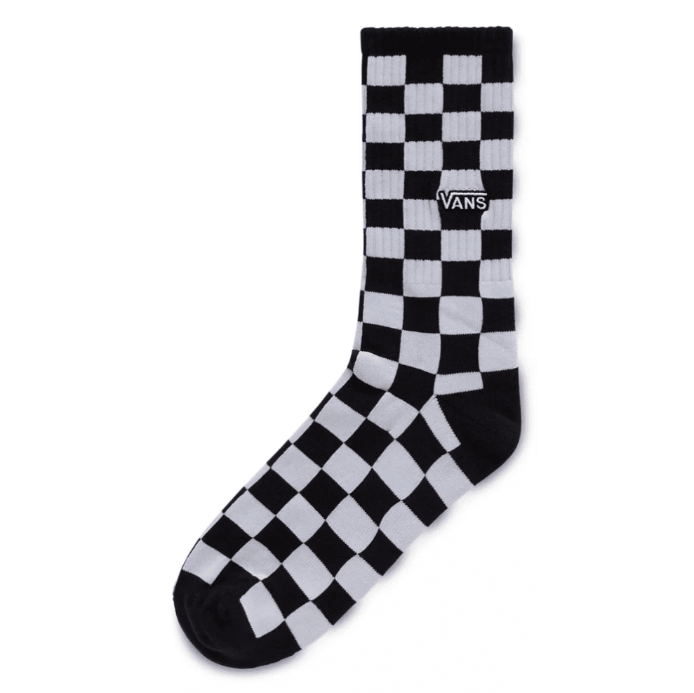 VANS Checkerboard Crew Socks Black/White Men's Socks Vans 