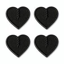 CRAB GRAB Mini Hearts Traction Pad Black Snowboard Stomp Pads Crab Grab 