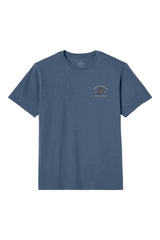 BRIXTON Danforth T-Shirt Harbor Blue Men's Short Sleeve T-Shirts Brixton 