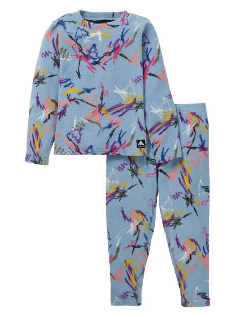 BURTON Toddler Fleece Base Layer Set Scribble Toddler Base Layers Burton 