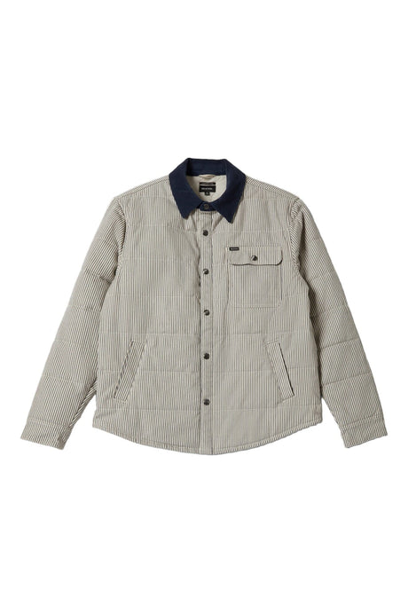 BRIXTON Cass Jacket Whitecap/Mood Indigo Hickory Men's Street Jackets Brixton 