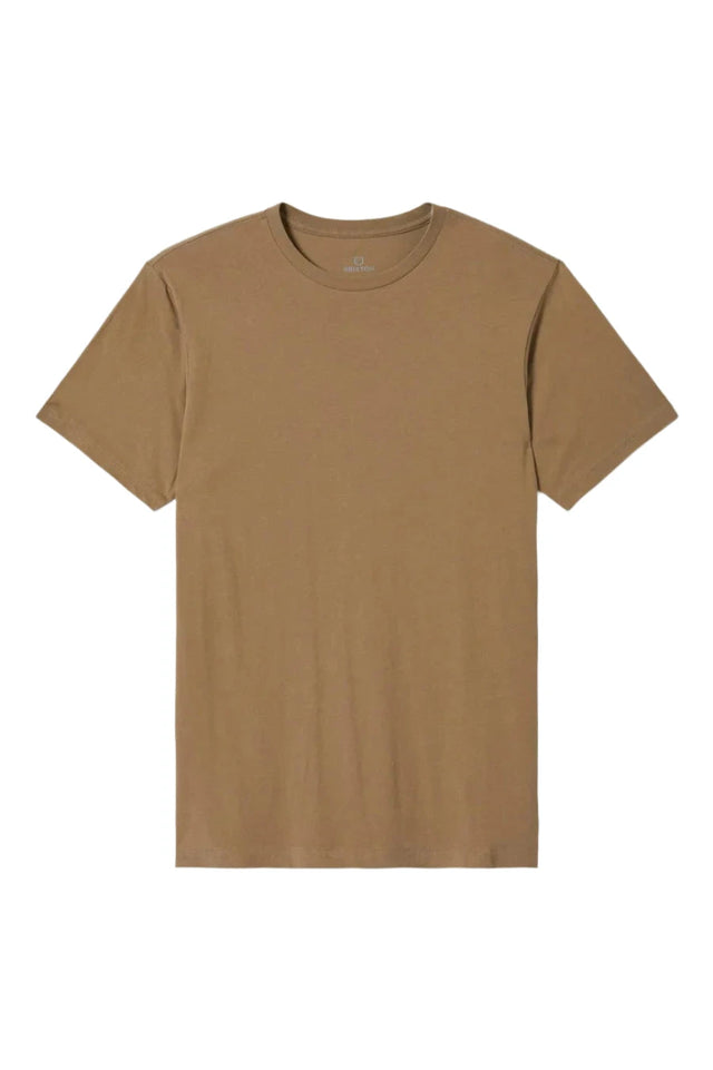 BRIXTON Basic Premium T-Shirt Khaki Men's Short Sleeve T-Shirts Brixton 