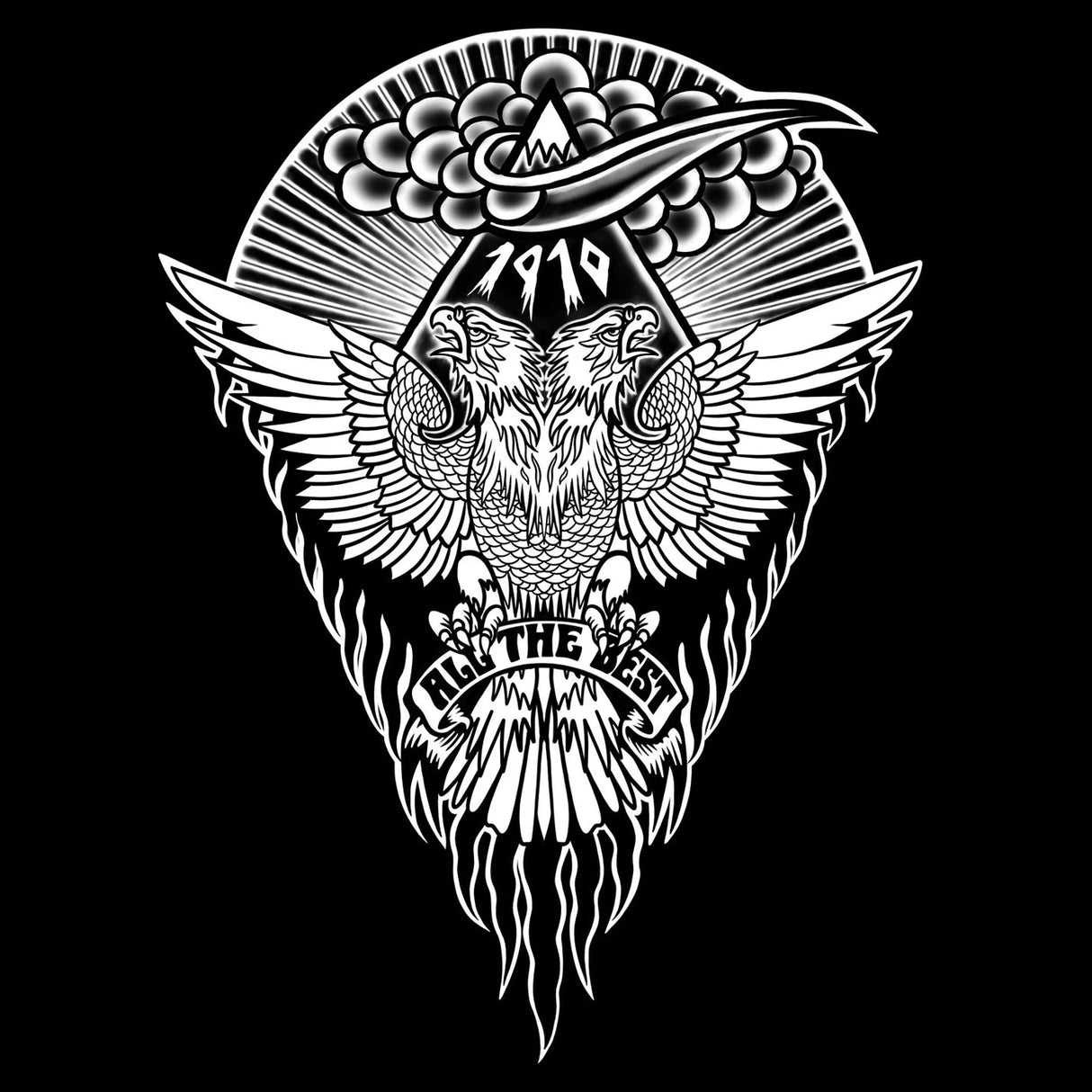 1910 Eagles Dare Pullover Hoodie Black Men's Pullover Hoodies 1910 